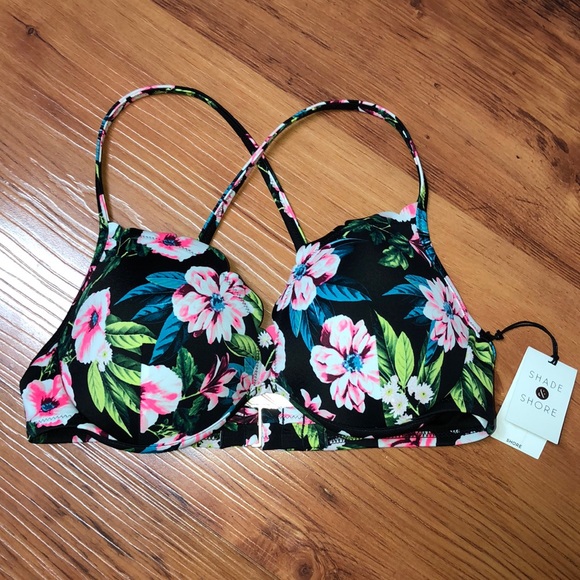 shade & Shore Other - 🔥JUST IN 🔥🛍NWT FLORAL RACER BACK BIKINI TOP
